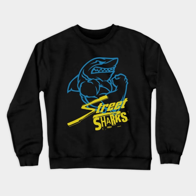 Let's kick some fin! (Street Sharks) Crewneck Sweatshirt by Breakpoint